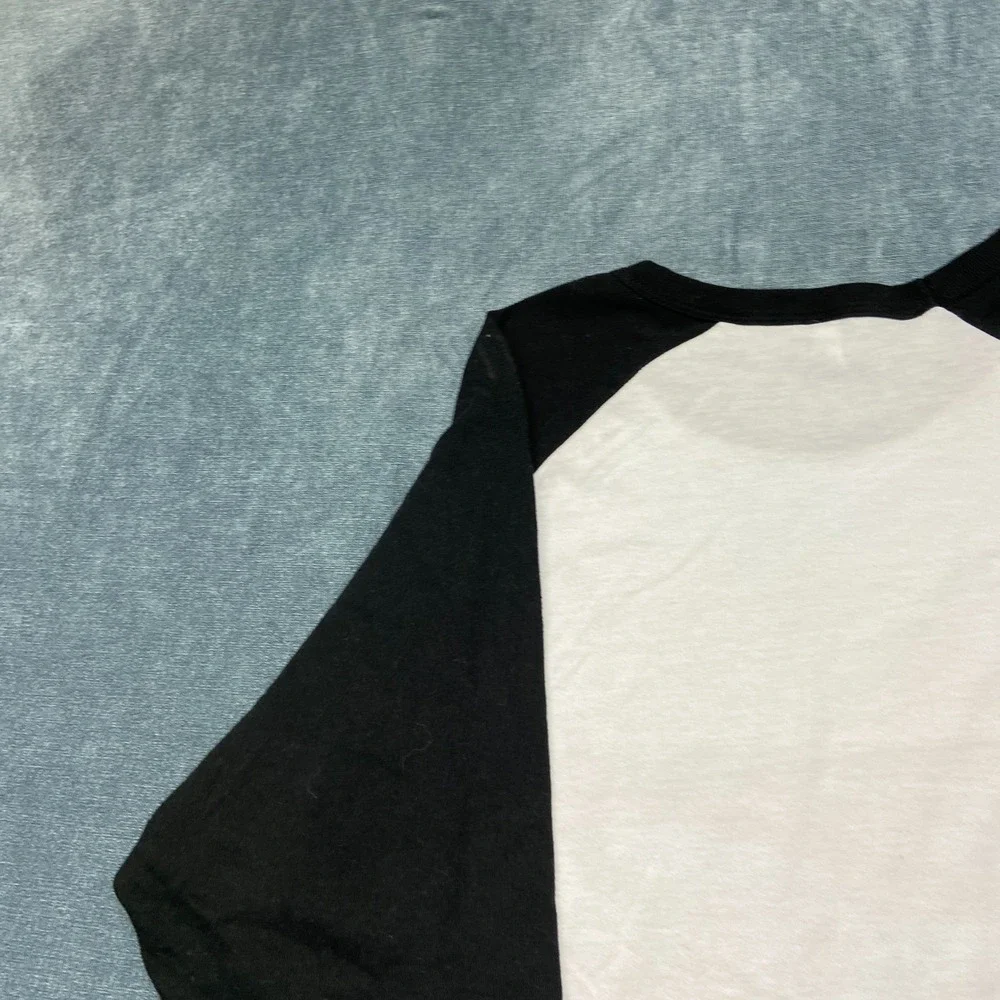 Dream USA Shirt Womens XL Black White Golden Gate Bridge Raglan Sleeve Crew Neck
